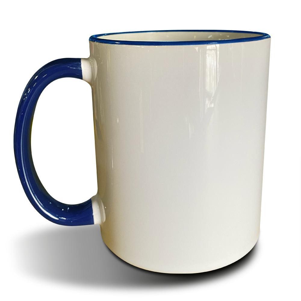 Taza blanca con asa de Color 11Oz Sublimarts 9.5 cms