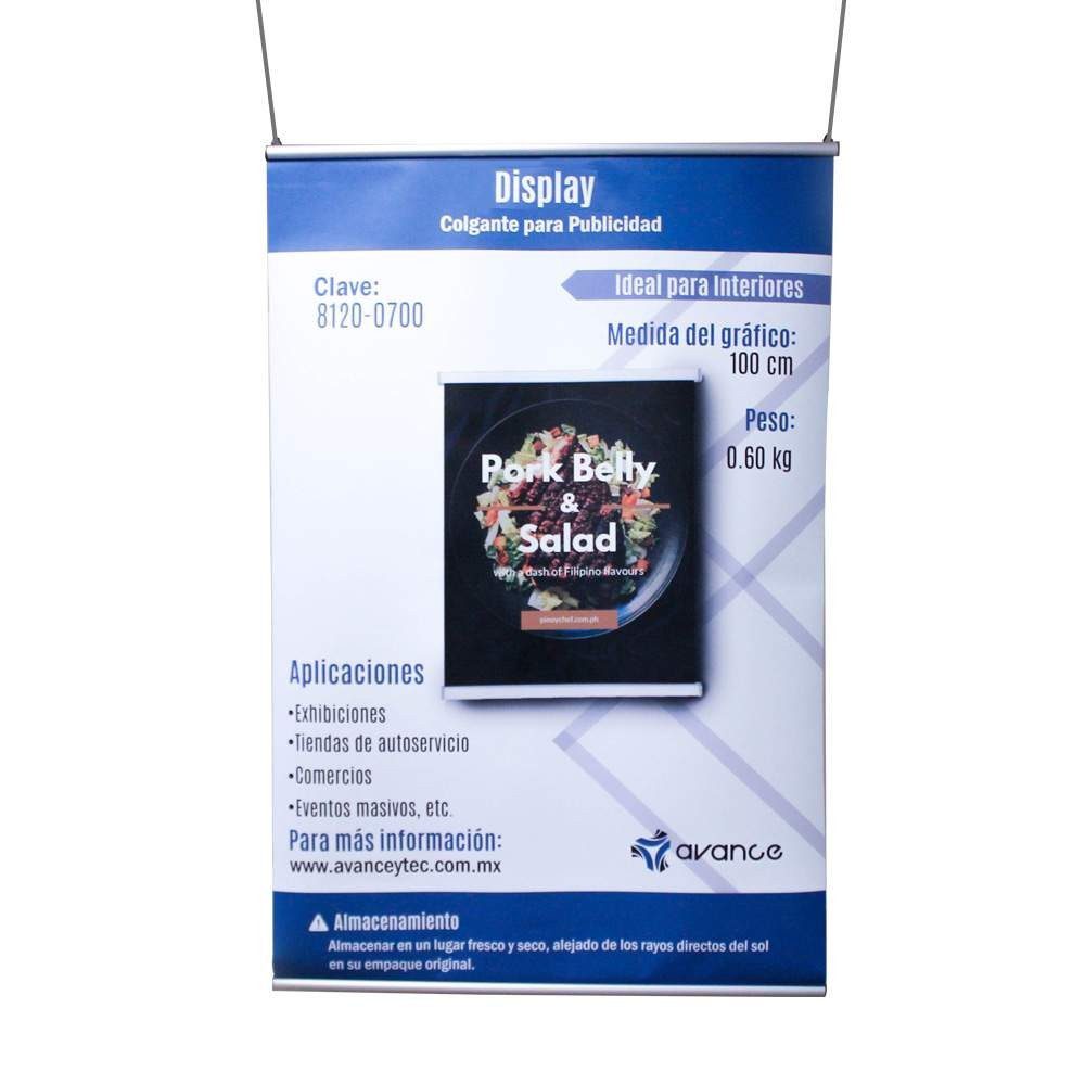Displays Colgantes Publicitarios Tipo Banner Modelo 1252