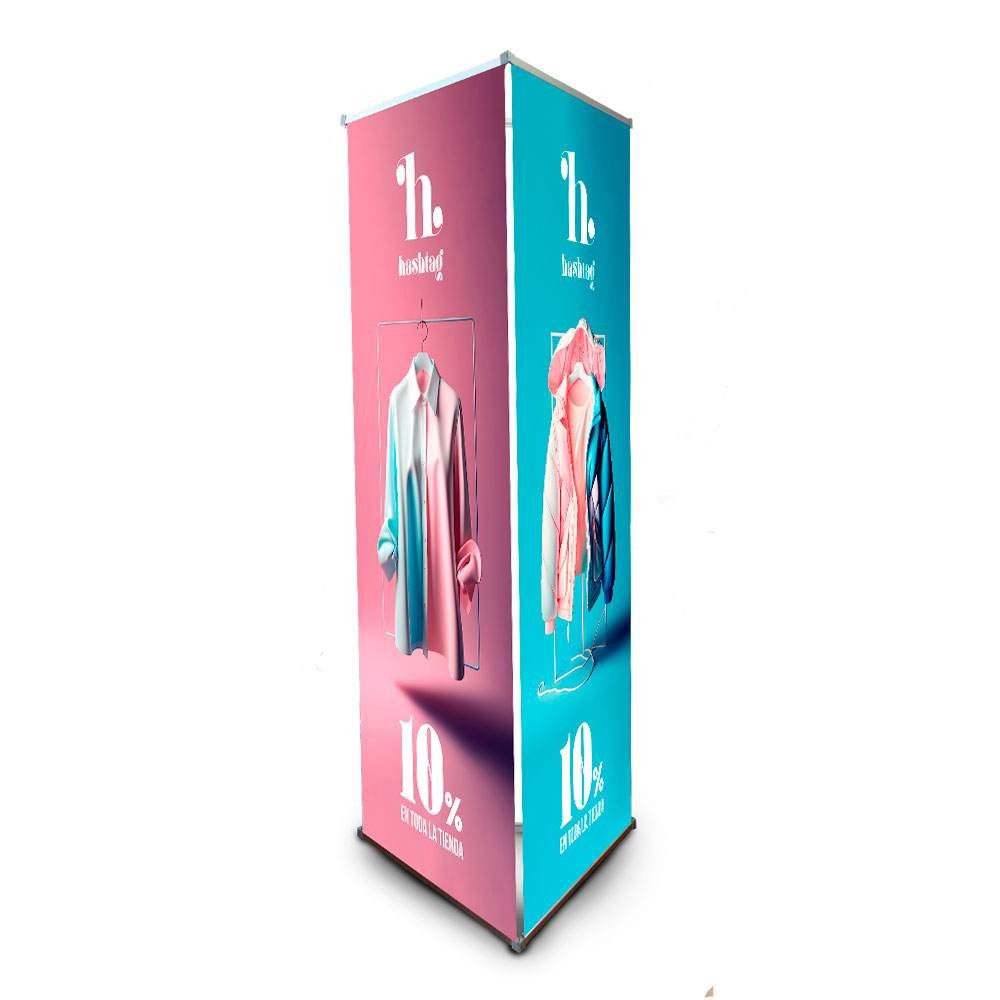Display para Publicidad Triple Cara Tipo Triangular Modelo 1522