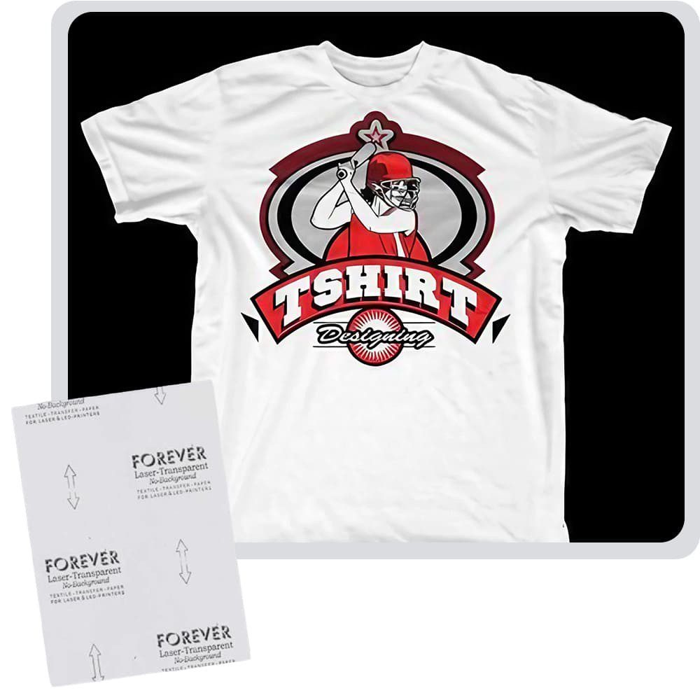 Papel de Transferencia Láser Transparente sin Fondo Forever